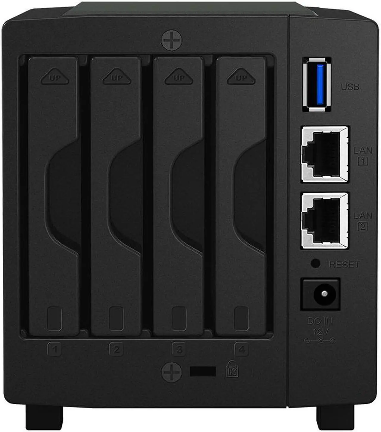 Alt view image 4 of 5 - Synology DiskStation DS419slim Compact Desktop NAS Server, Marvell Armada 385 88F6820, 512MB DDR3 Synology SDRAM, 8TB SATA HDDs, Synology DSM Software
