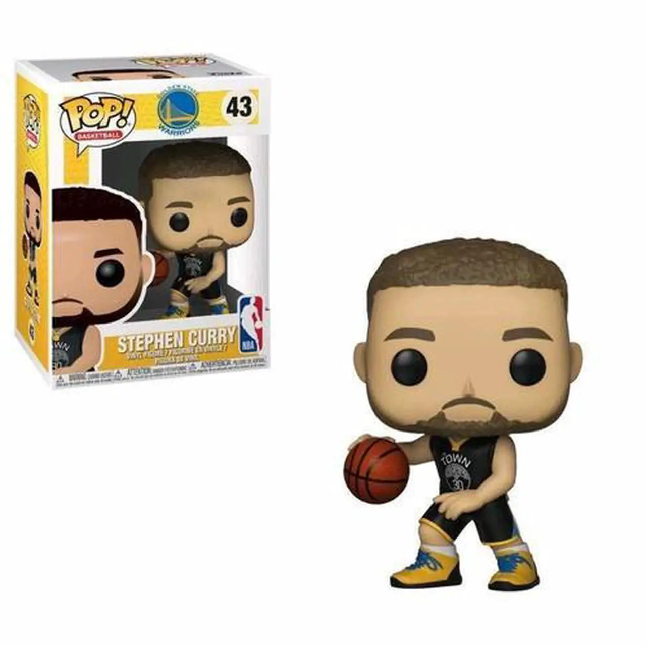 Alt view image 5 of 5 - Golden State Warriors NBA Funko POP Vinyl Figure - Stephen Curry