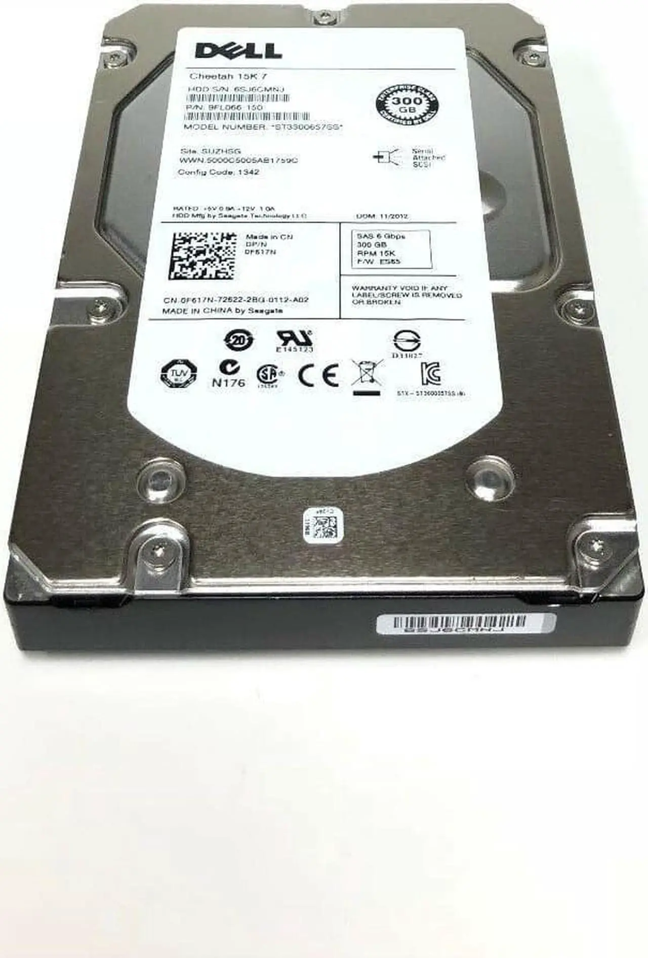 Alt view image 8 of 17 - Dell F617N 300 GB Hard Drive - 3.5" Internal - SAS (6Gb/s SAS)