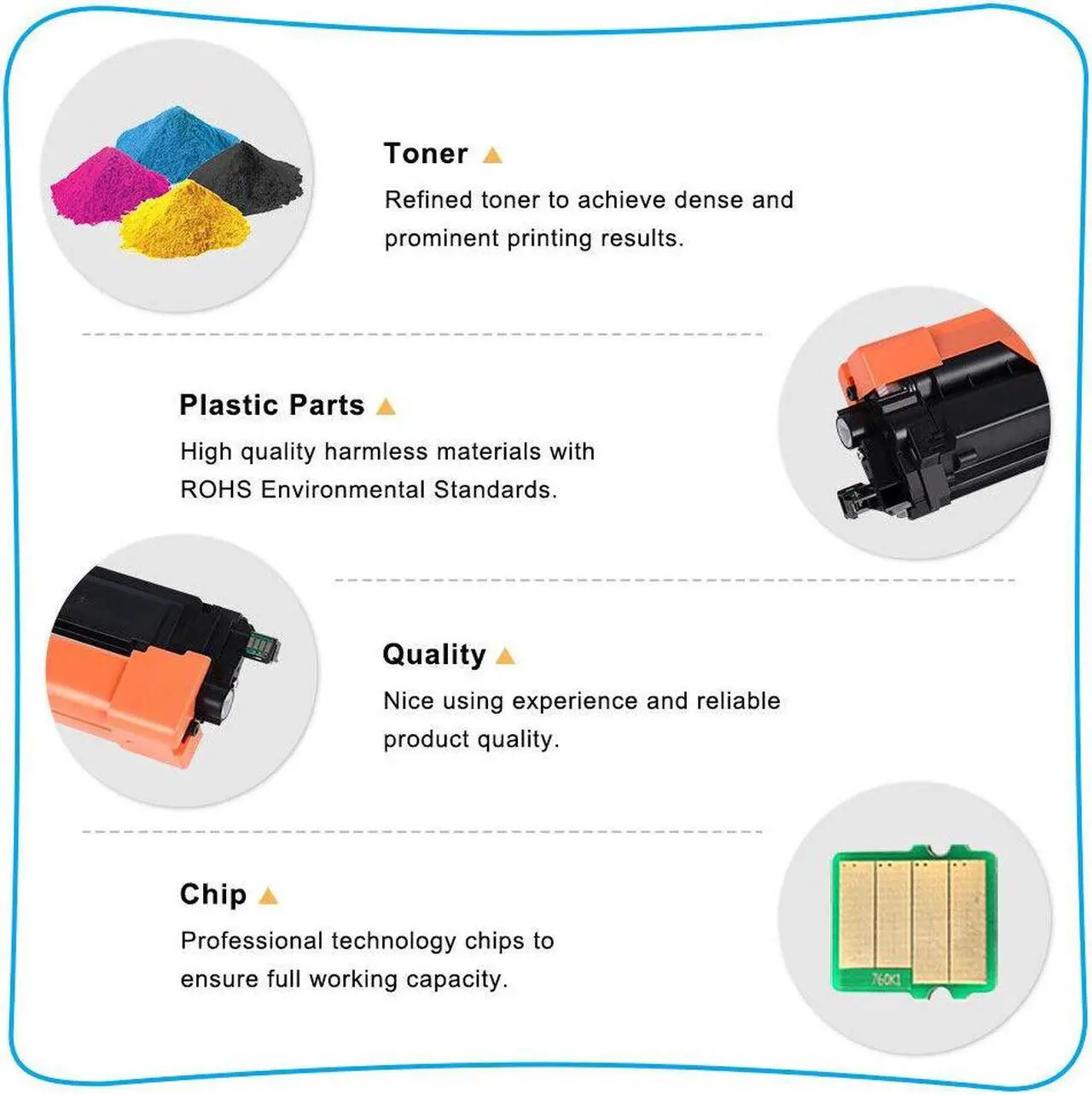 Alt view image 4 of 7 - 5PK Compatible for Brother TN227 Toner TN223 MFC-L3770CDW HL-L3270CDW HL-L3210CW - OEM