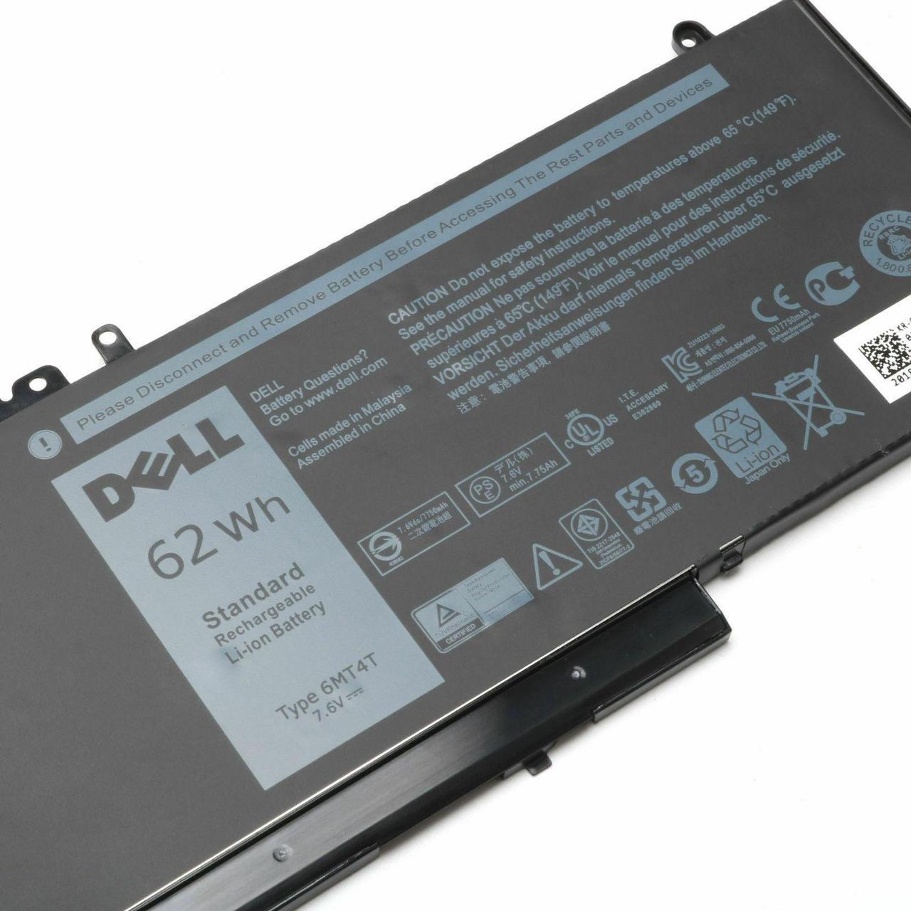 Alt view image 15 of 20 - Dell Latitude E5470 E5570 Precision 3510 4-cell 62Wh OEM Original Battery 6MT4T