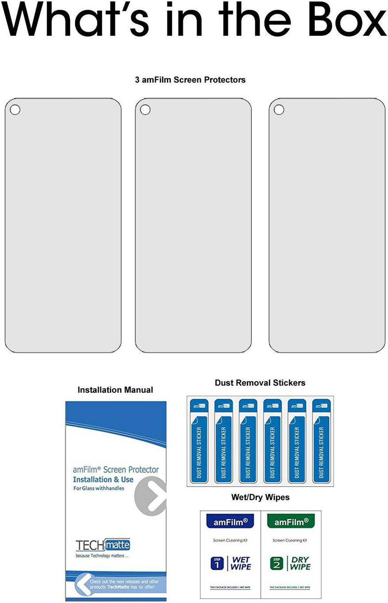 Alt view image 6 of 6 - (3 Pack) Amfilm Tempered Glass Screen Protector For Google Pixel 5A -5G(2021)