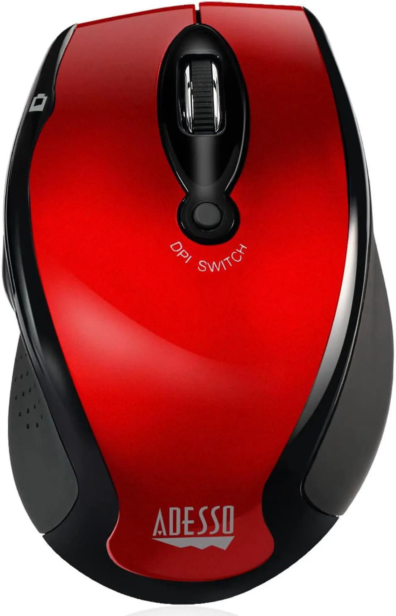 Alt view image 9 of 9 - Adesso iMouse M20R Wireless Optical Mouse - Red