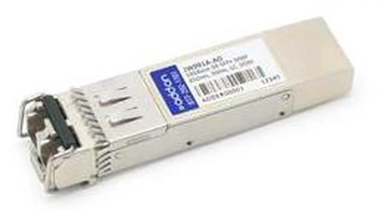 Alt view image 3 of 4 - AddOn Aruba Networks JW091A Compatible TAA Compliant 10GBase-SR SFP+ Transceiver (MMF, 850nm, 300m,