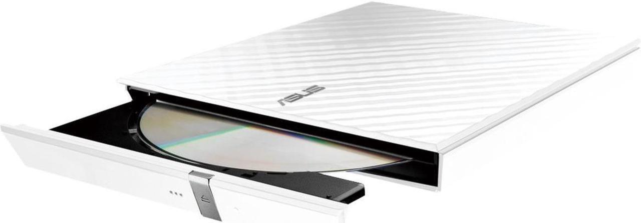 Alt view image 4 of 6 - Asus SDRW-08D2S-U SDRW-08D2S-U DVD-Reader - External - Retail Pack - Black, White