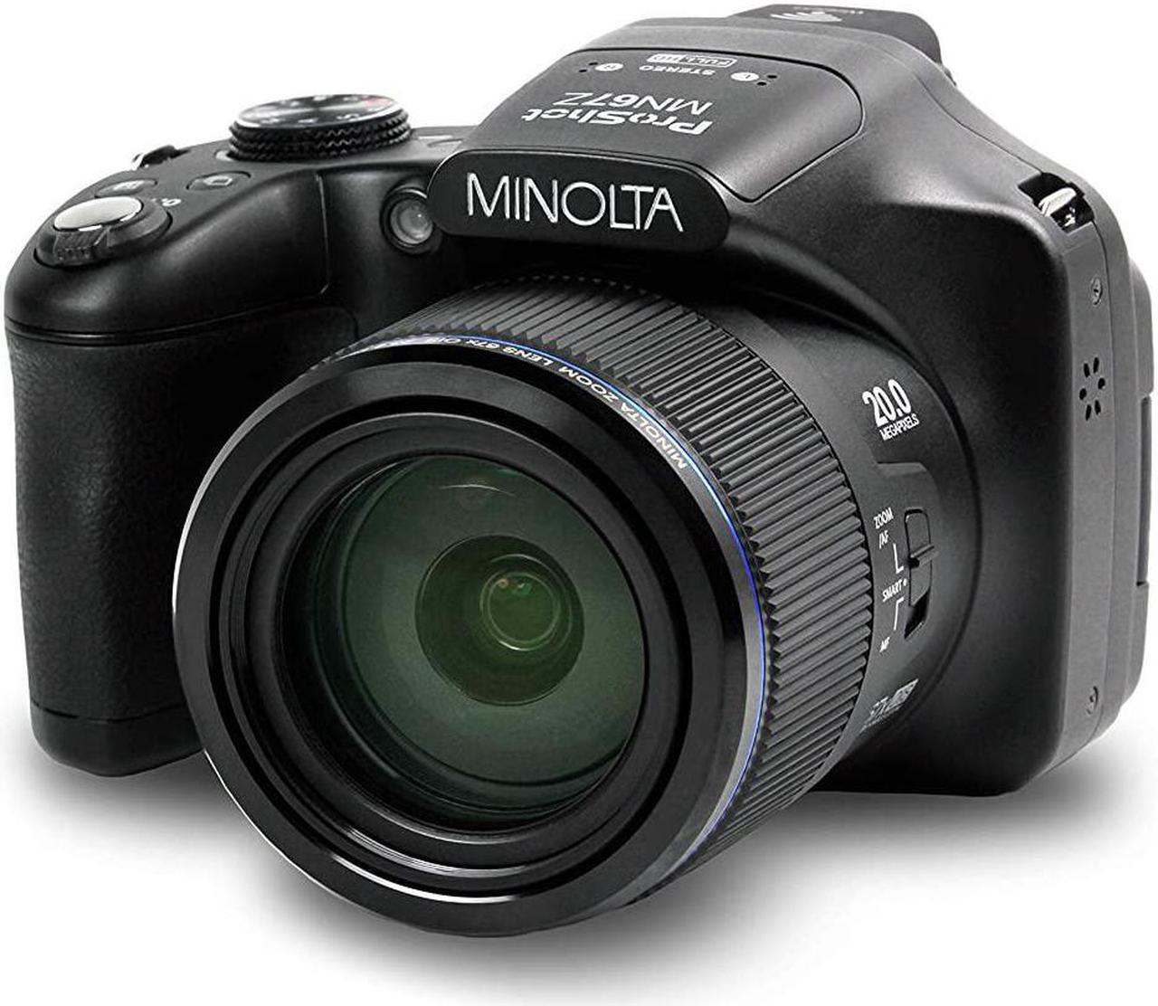Alt view image 8 of 15 - Minolta MN67Z-BK ProShot Wi-Fi Bridge Camera with 67x Optical Zoom, Black