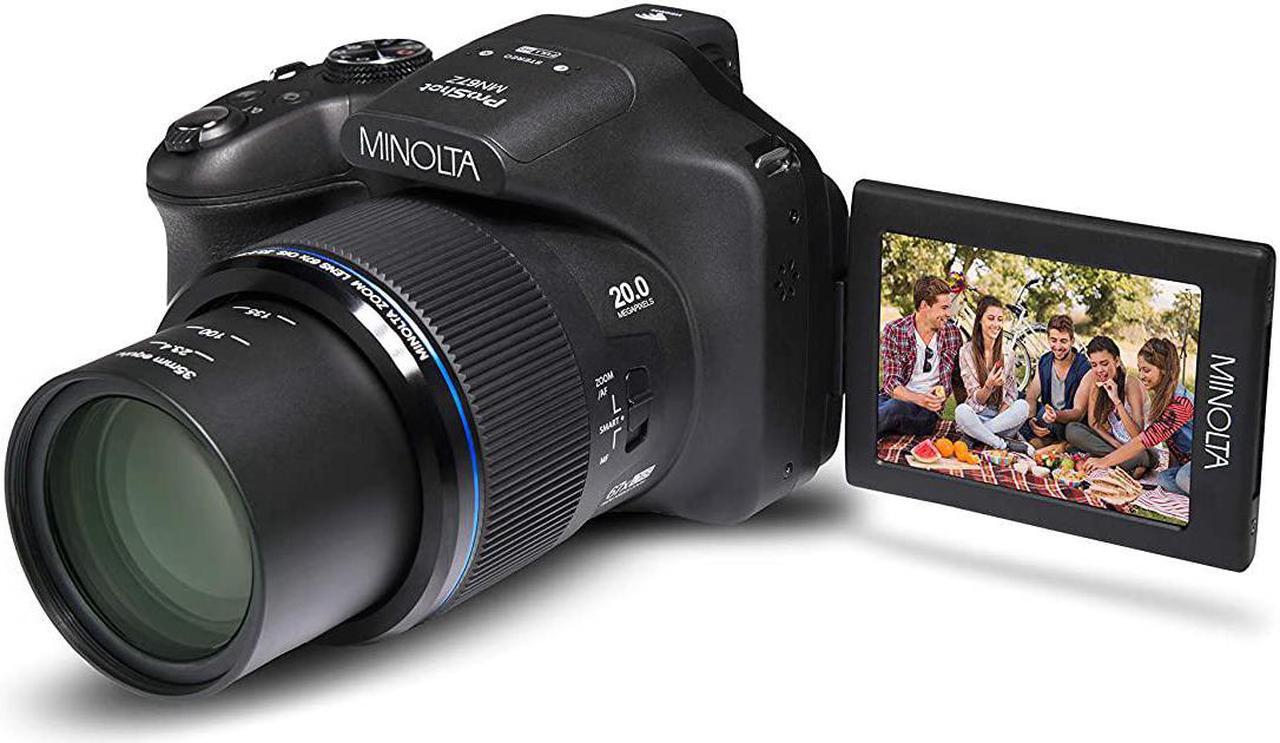 Alt view image 10 of 15 - Minolta MN67Z-BK ProShot Wi-Fi Bridge Camera with 67x Optical Zoom, Black
