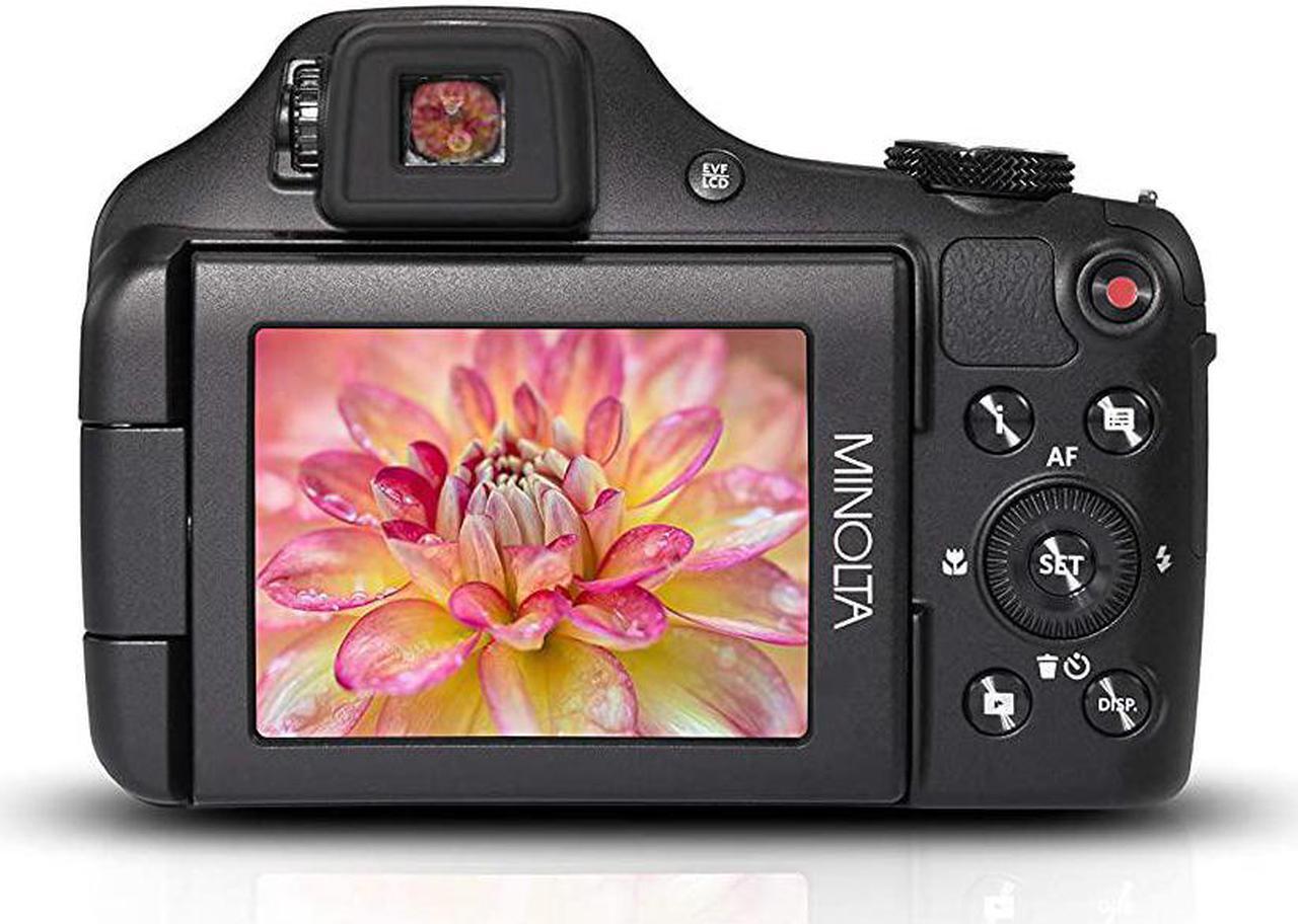 Alt view image 9 of 15 - Minolta MN67Z-BK ProShot Wi-Fi Bridge Camera with 67x Optical Zoom, Black