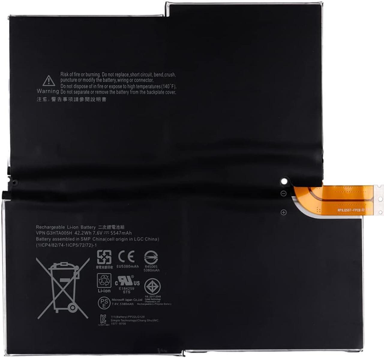 Battery G3Hta005H Compatible With Microsoft Surface Pro 3 1631 1577-9700 Tablet, G3Hta005H G3Hta009H Ms011301-Plp22T02 Akku