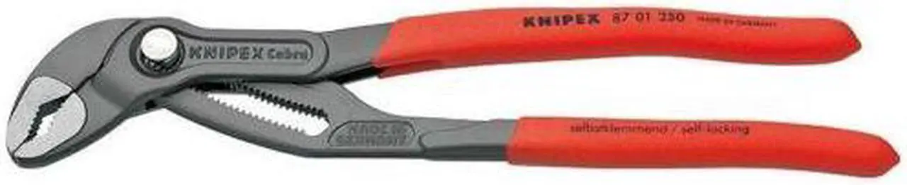 Alt view image 3 of 5 - KNIPEX 87 01 250 10" Knipex Cobra Water Pump Pliers, Plastic Grip