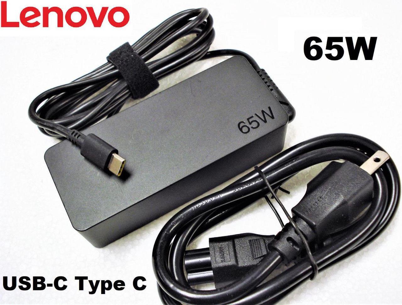Main image of NEW Genuine Original OEM LENOVO 65W USB-C AC Adapter Charger 01FR030 ADLX65YLC3A