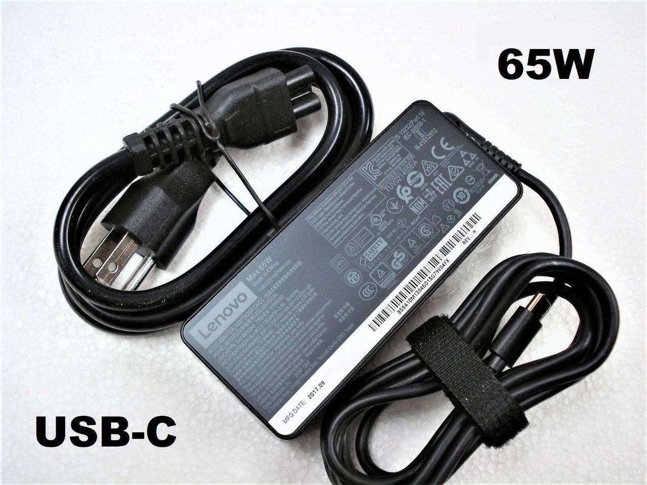 Main image of Genuine Original OEM 65W USB-C AC Adapter Charger for LENOVO 01FR030 ADLX65YDC3A