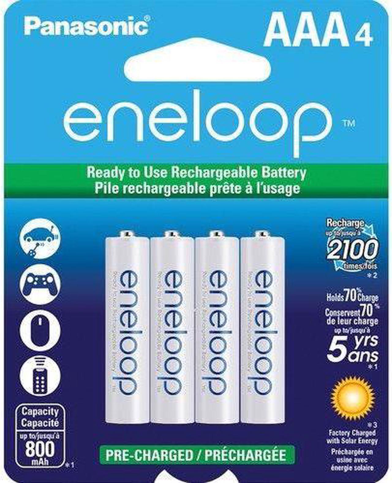Alt view image 4 of 4 - Panasonic Eneloop AAA 8 Pack Pre-Charged Rechargable Batteries up to 800mAH NEW