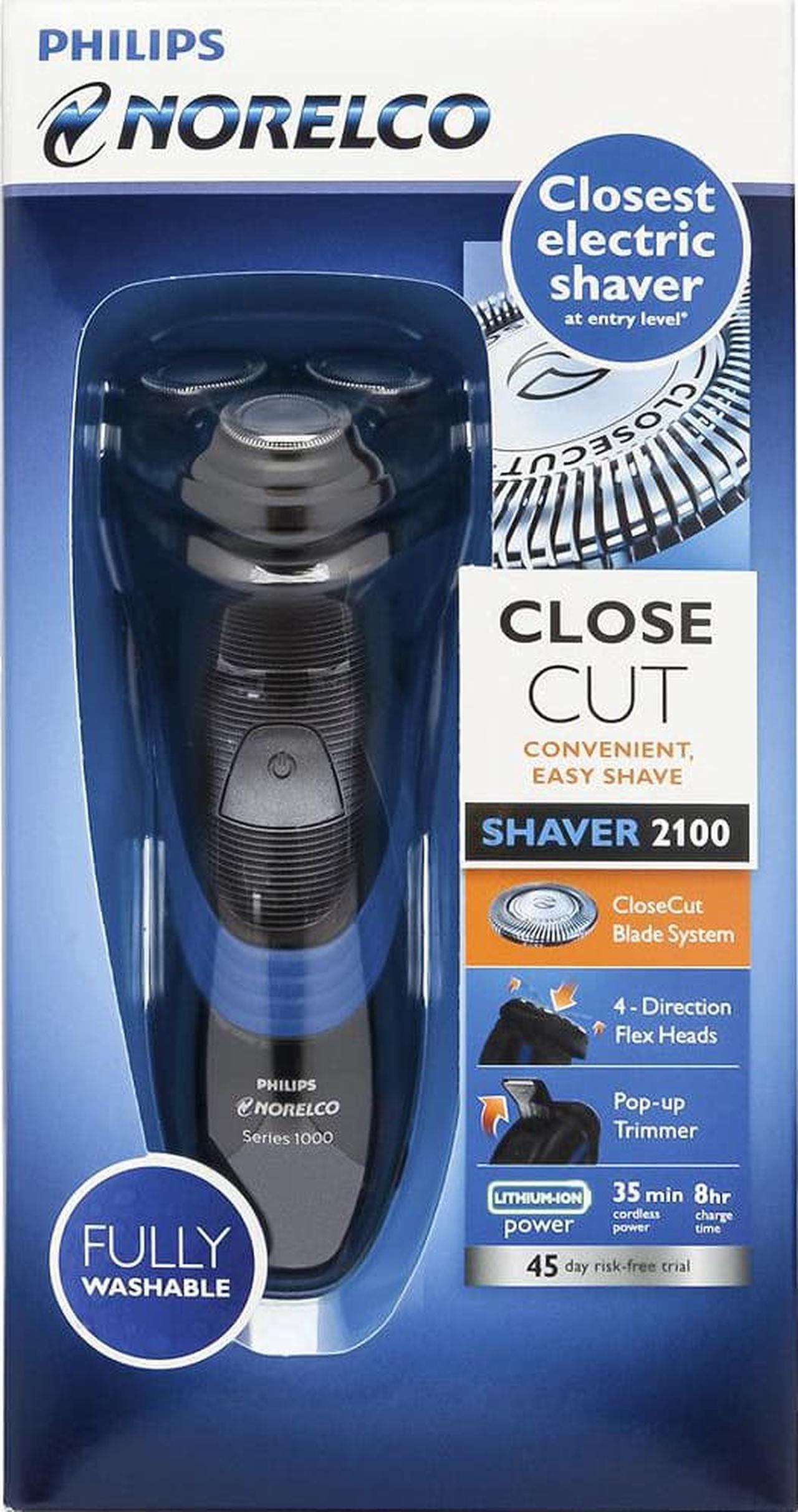 Alt view image 3 of 6 - Philips Norelco - 2100 Electric Shaver - Black/Dark royal blue