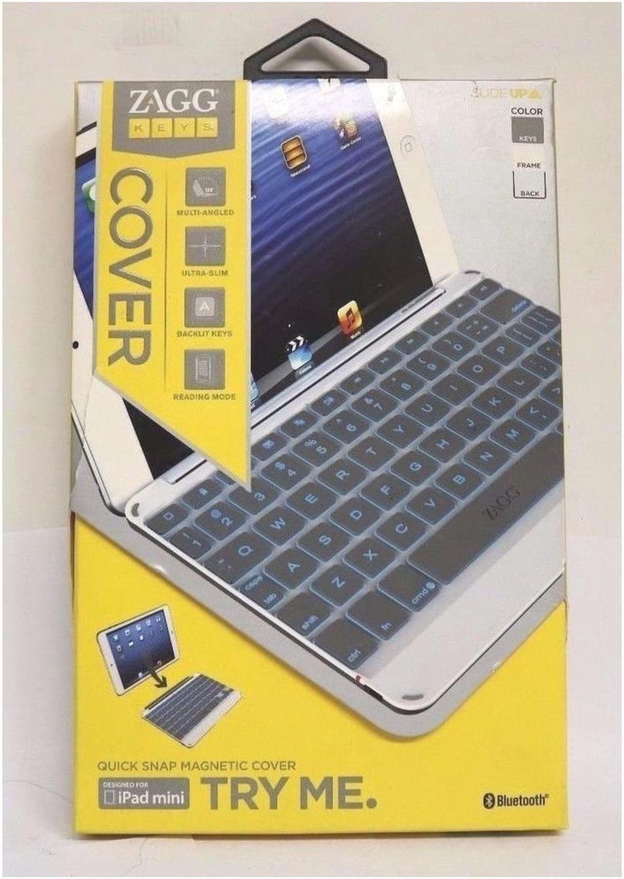 Alt view image 4 of 4 - ZAGG Cover with Backlit Bluetooth Keyboard for Apple iPad mini 1 / mini 2 - W...