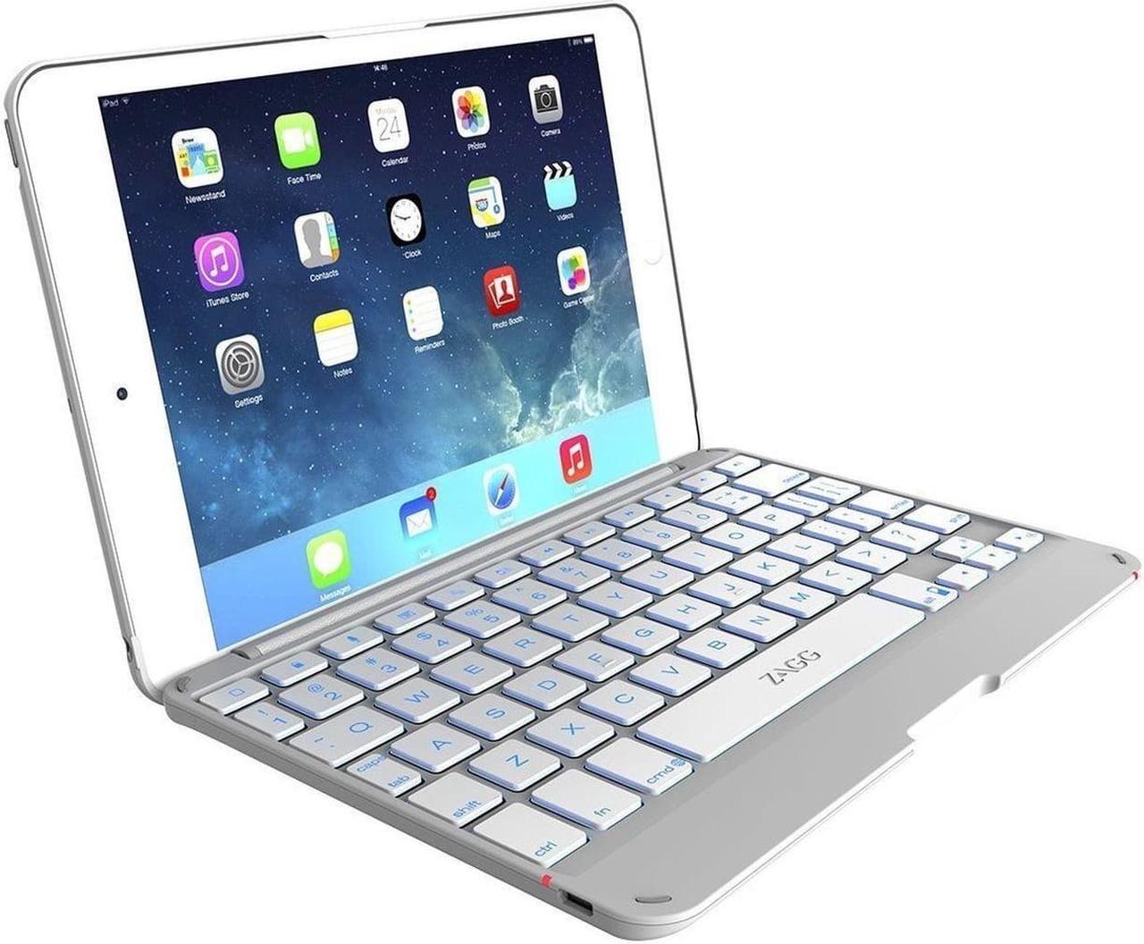 Main image of ZAGG Cover with Backlit Bluetooth Keyboard for Apple iPad mini 1 / mini 2 - W...