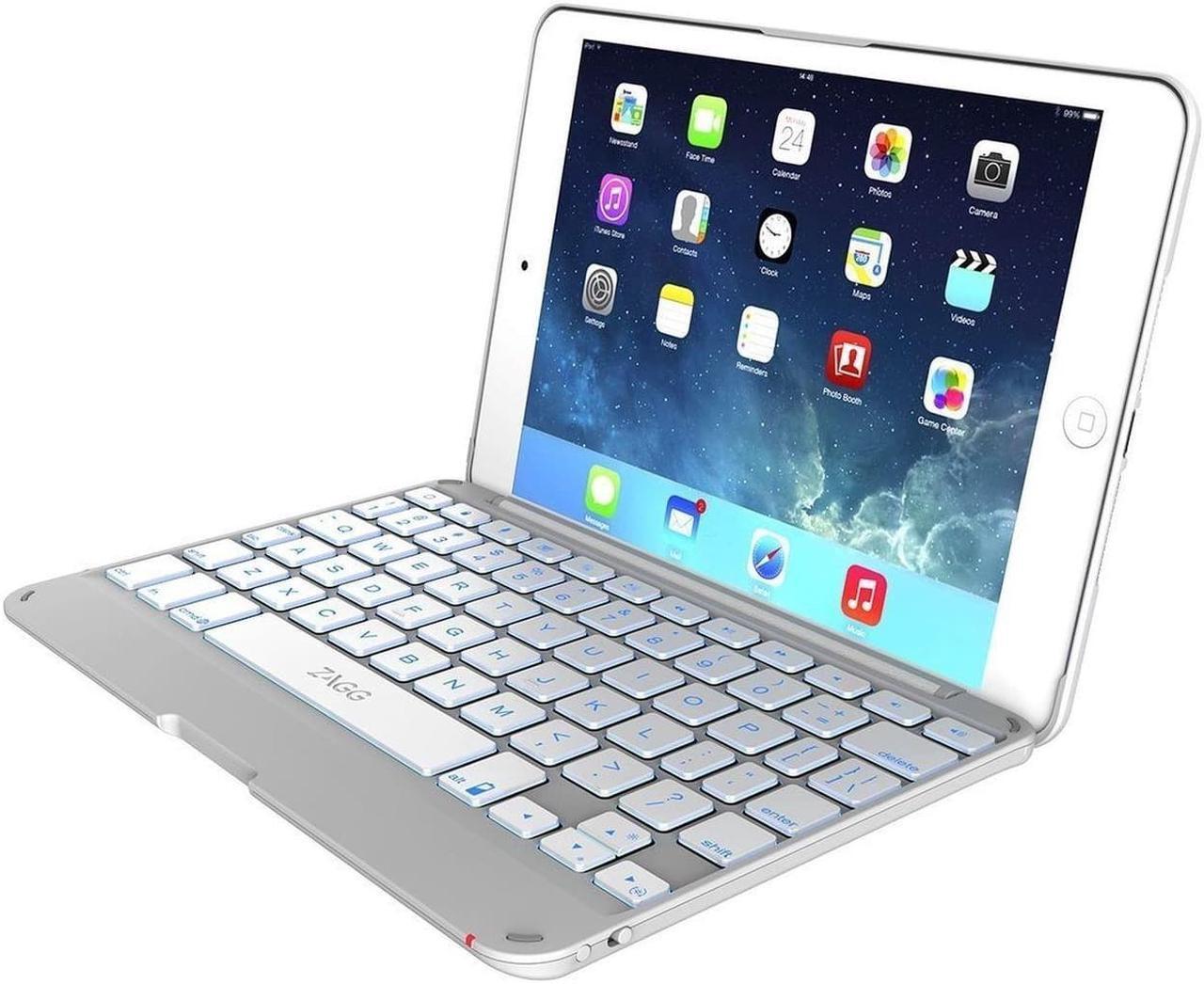 Alt view image 3 of 4 - ZAGG Cover with Backlit Bluetooth Keyboard for Apple iPad mini 1 / mini 2 - W...