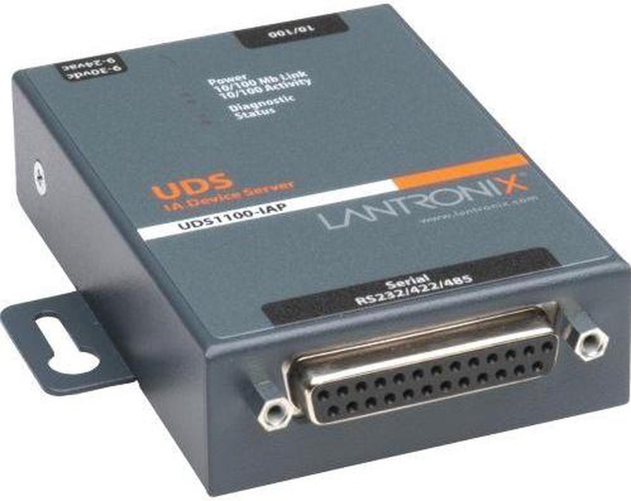 Main image of Lantronix 1-Port Serial (RS232/ RS422/ RS485) to Ethernet Industrial Device Serv