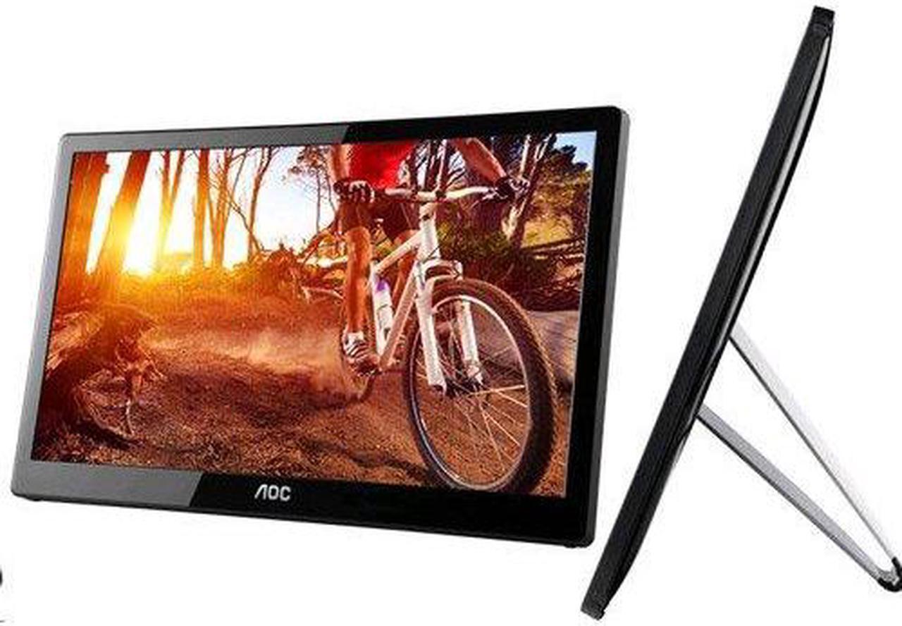 Alt view image 2 of 4 - AOC E1659FWU USB Powered LCD Monitor 16"
