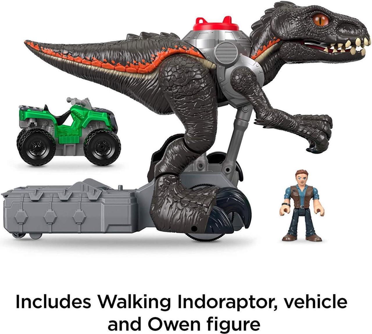Alt view image 10 of 18 - Fisher-Price Imaginext Jurassic World, Walking Indoraptor Dinosaur