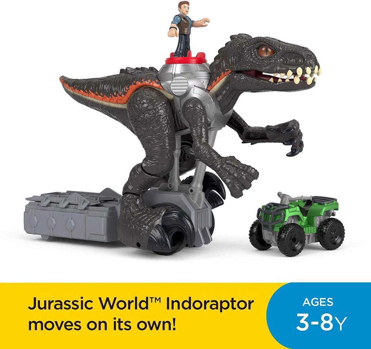 Alt view image 5 of 18 - Fisher-Price Imaginext Jurassic World, Walking Indoraptor Dinosaur