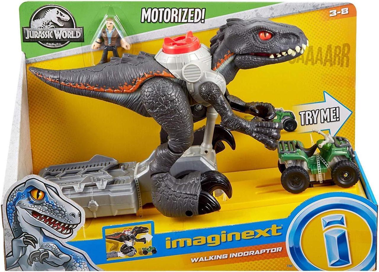 Alt view image 8 of 18 - Fisher-Price Imaginext Jurassic World, Walking Indoraptor Dinosaur