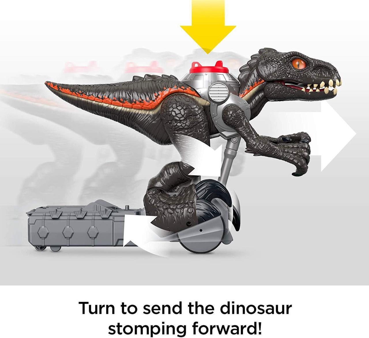 Alt view image 6 of 18 - Fisher-Price Imaginext Jurassic World, Walking Indoraptor Dinosaur
