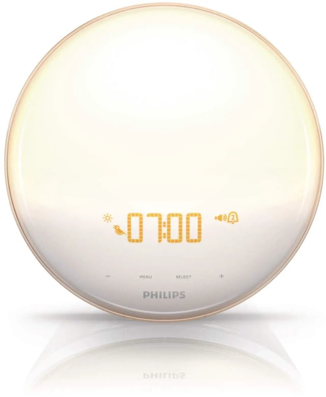 Alt view image 2 of 6 - Philips Wake-Up Light Alarm Clock with Colored Sunrise Simulation and Sunset Fading Night Light, White (HF3520)