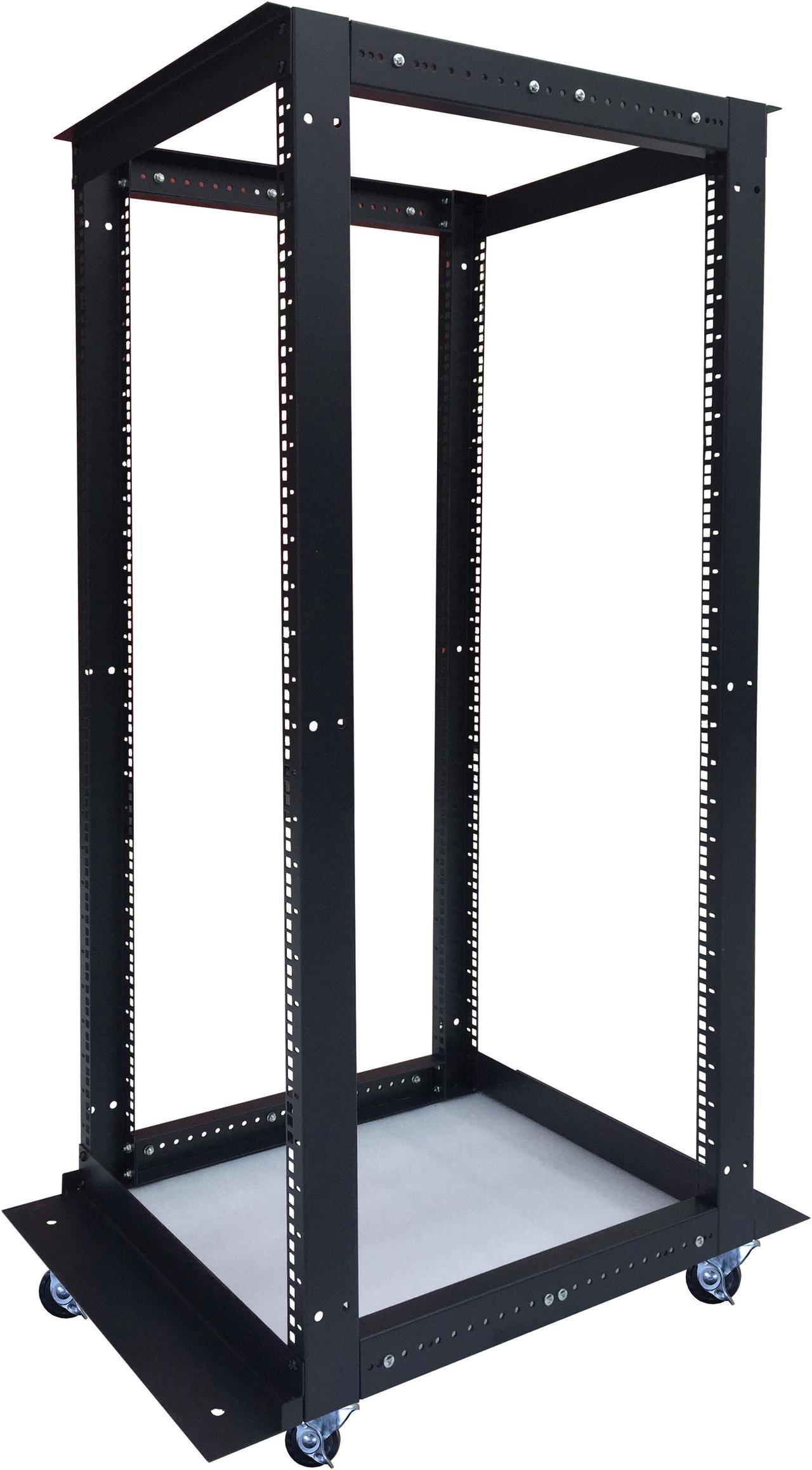 42U  4 Post Open Frame 19" Network Server Rack Cabinet Adjustable Depth 24"-37" FITS MOST SERVER EQUIPMENT