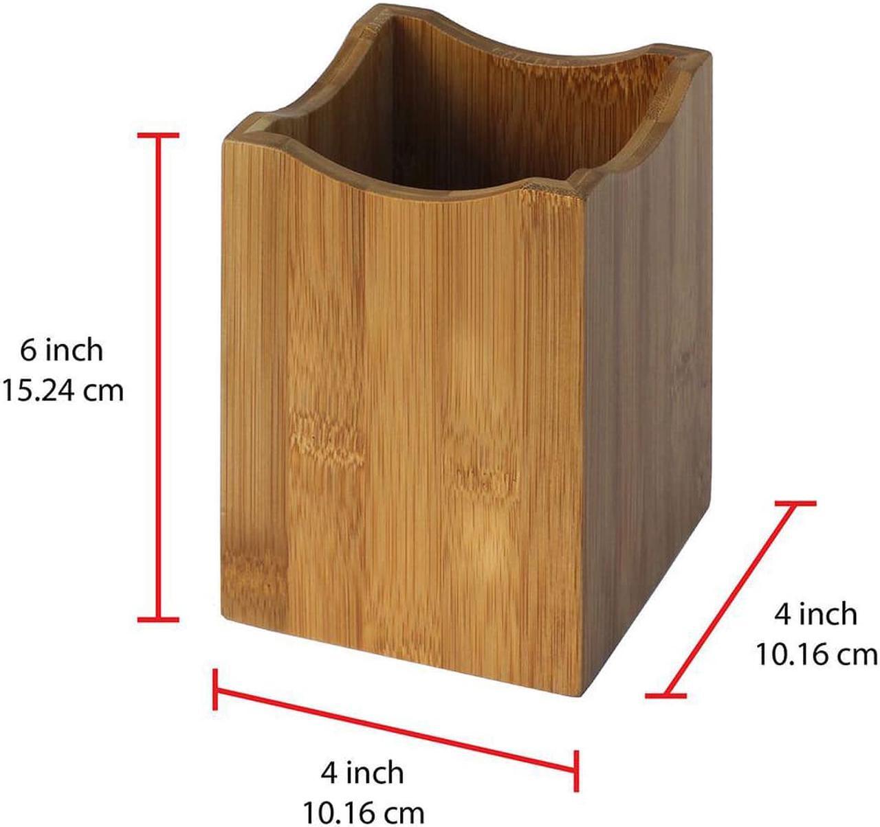 Alt view image 5 of 5 - Oceanstar H1347 Bamboo Utensil Holder