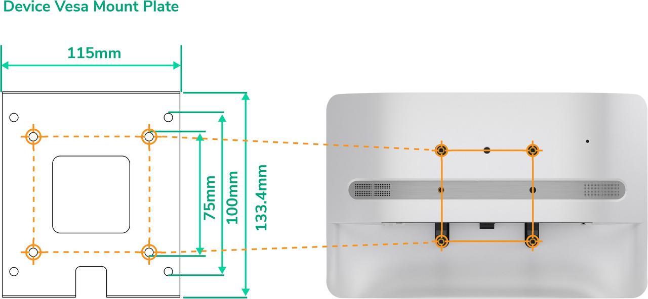 Alt view image 6 of 6 - PGP-101 Gang Box Vesa Mount Adapter