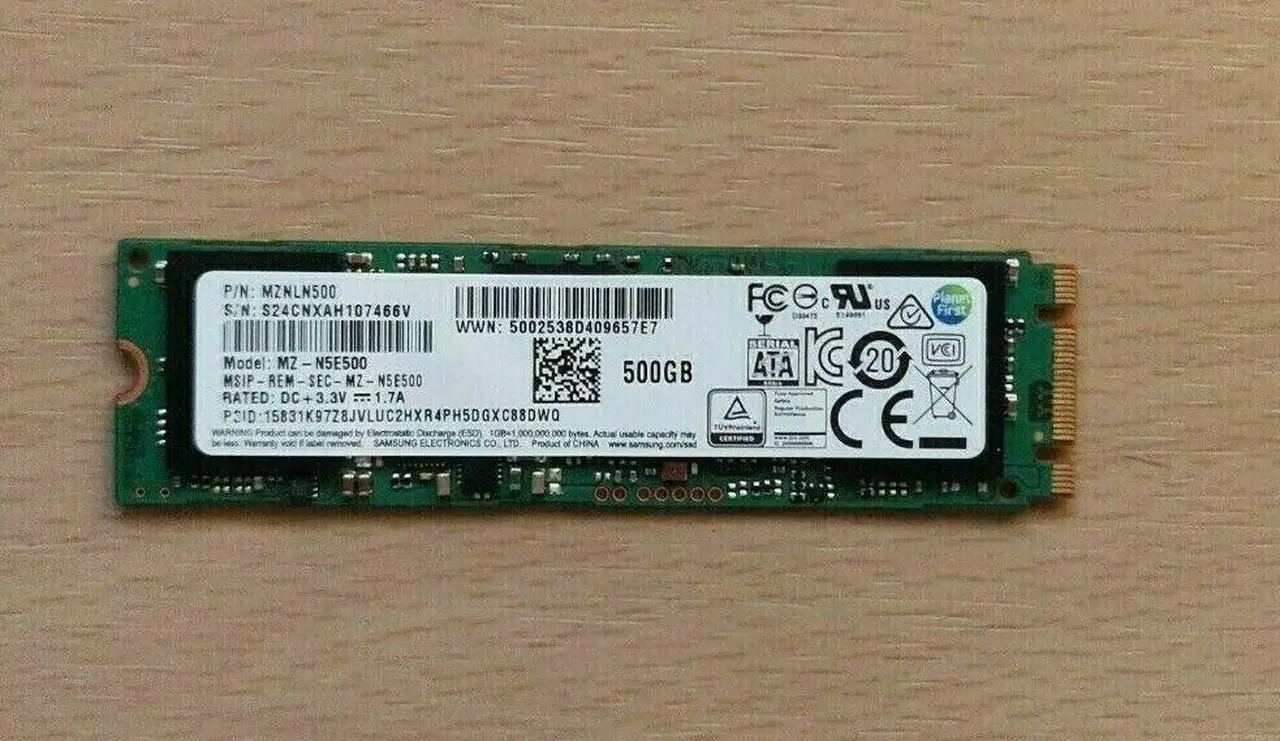 Alt view image 2 of 2 - SAMSUNG 850 EVO M.2 2280 500GB SATA III 3D NAND Internal SSD Single Unit Version MZ-N5E500BW - OEM packing