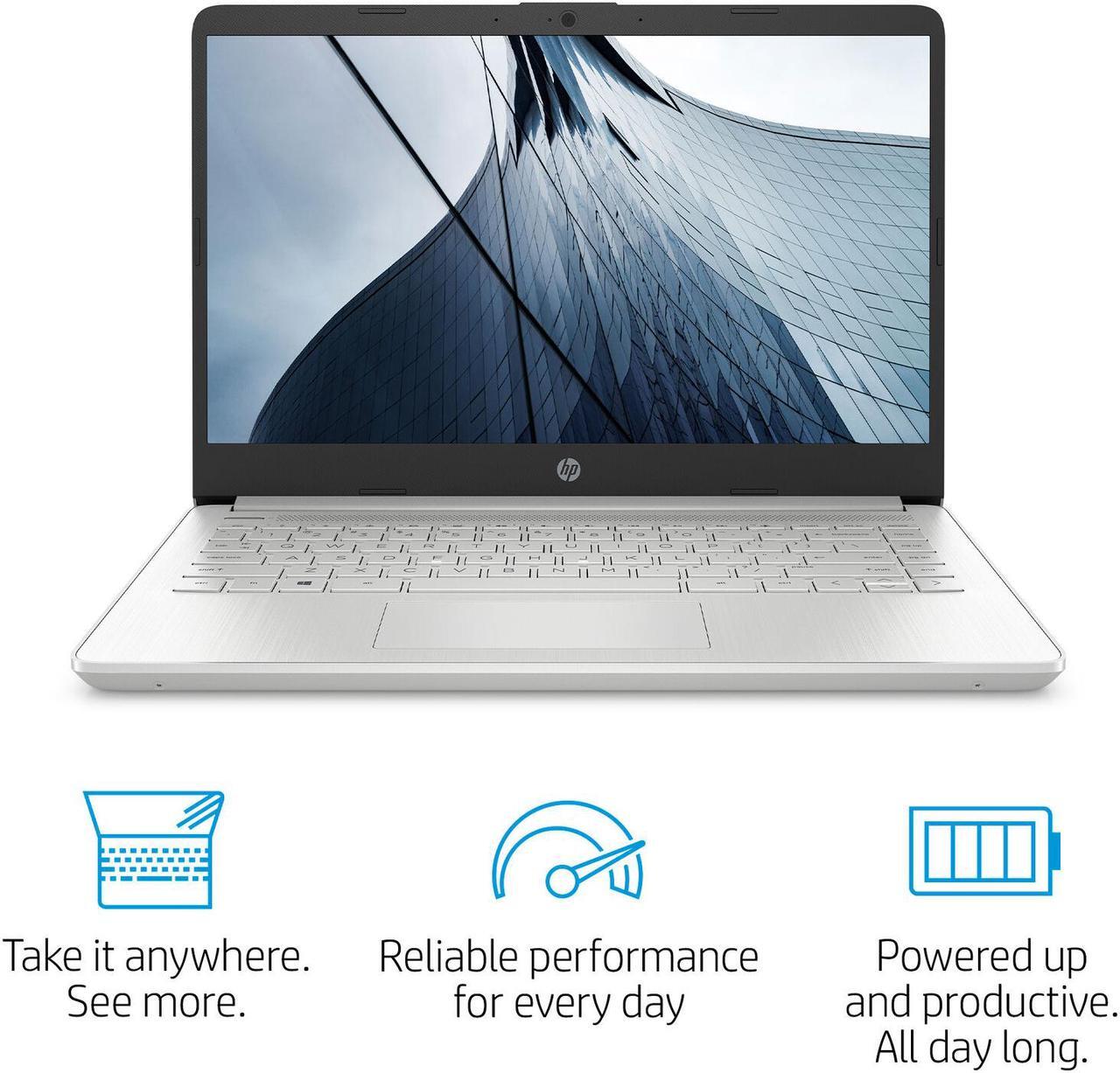 Alt view image 7 of 11 - HP 14" Laptop: Core i3-1005G1, 256GB SSD, 8GB RAM, 14" Full HD IPS Display