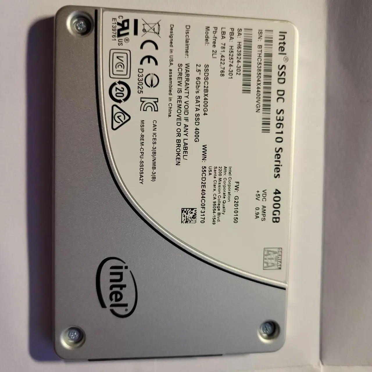 DC S3610 400GB - Thumbnail 3
