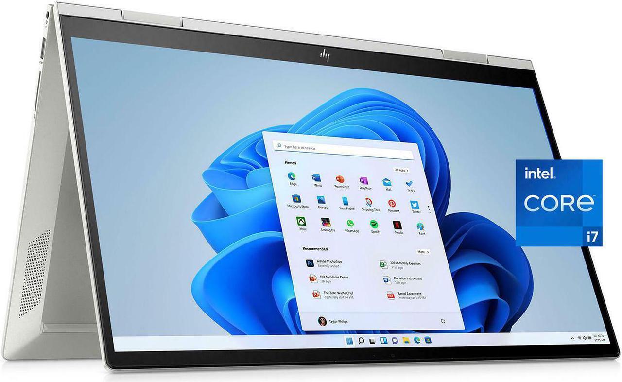 Main image of HP ENVY x360 15-ed1071cl Intel Core i7 11th Gen 1165G7 (2.80GHz) 16GB Memory 512 GB PCIe SSD Intel Iris Xe Graphics 15.6" Touchscreen 1920 x 1080 Convertible 2-in-1 Laptop Windows 10 / 11 Home 64-bit