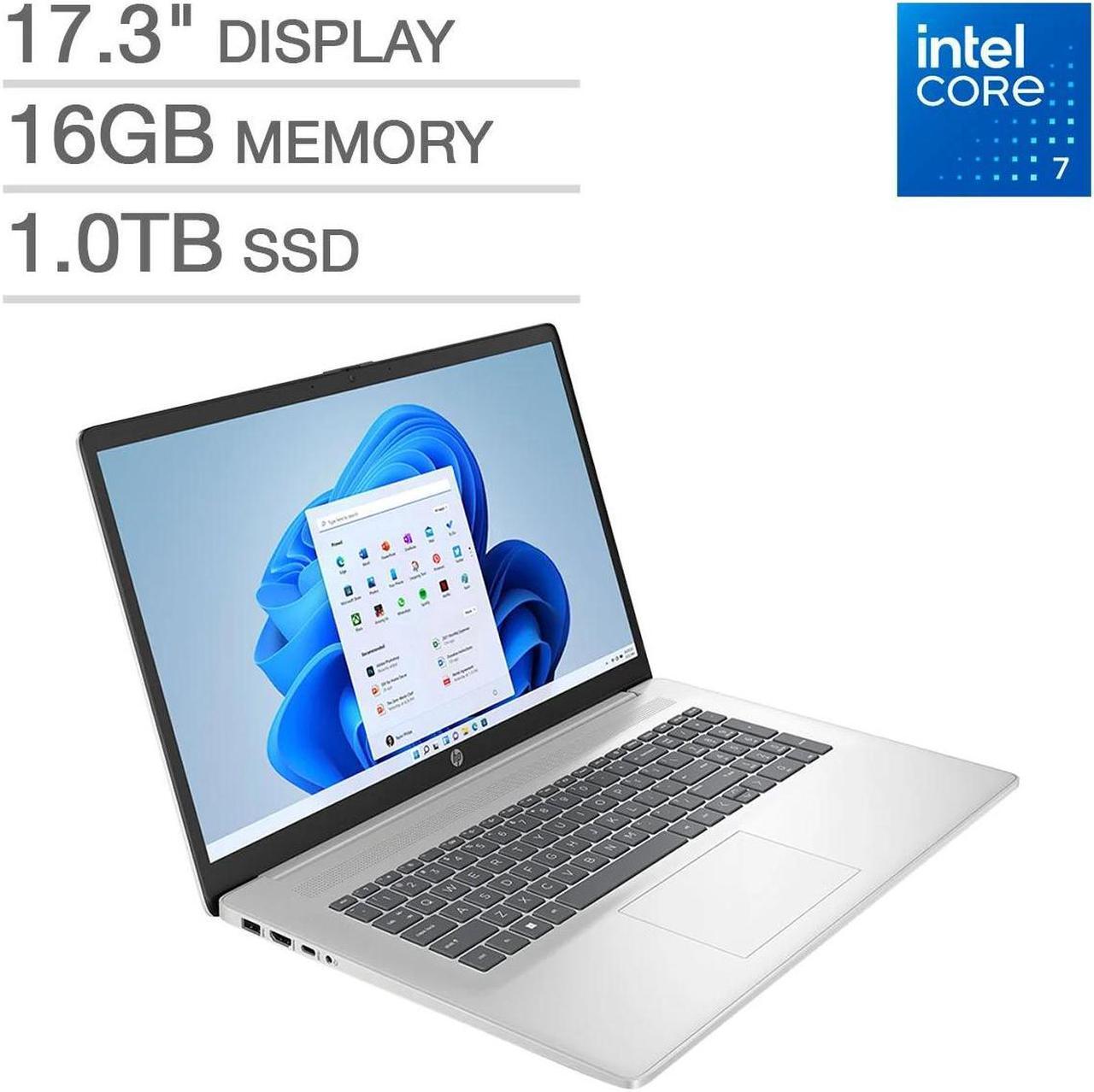 Alt view image 5 of 7 - HP 17.3 Touchscreen Laptop - Intel Core 7-150U - Windows 11 Home 17-cn4065cl 16GB RAM 1TB SSD