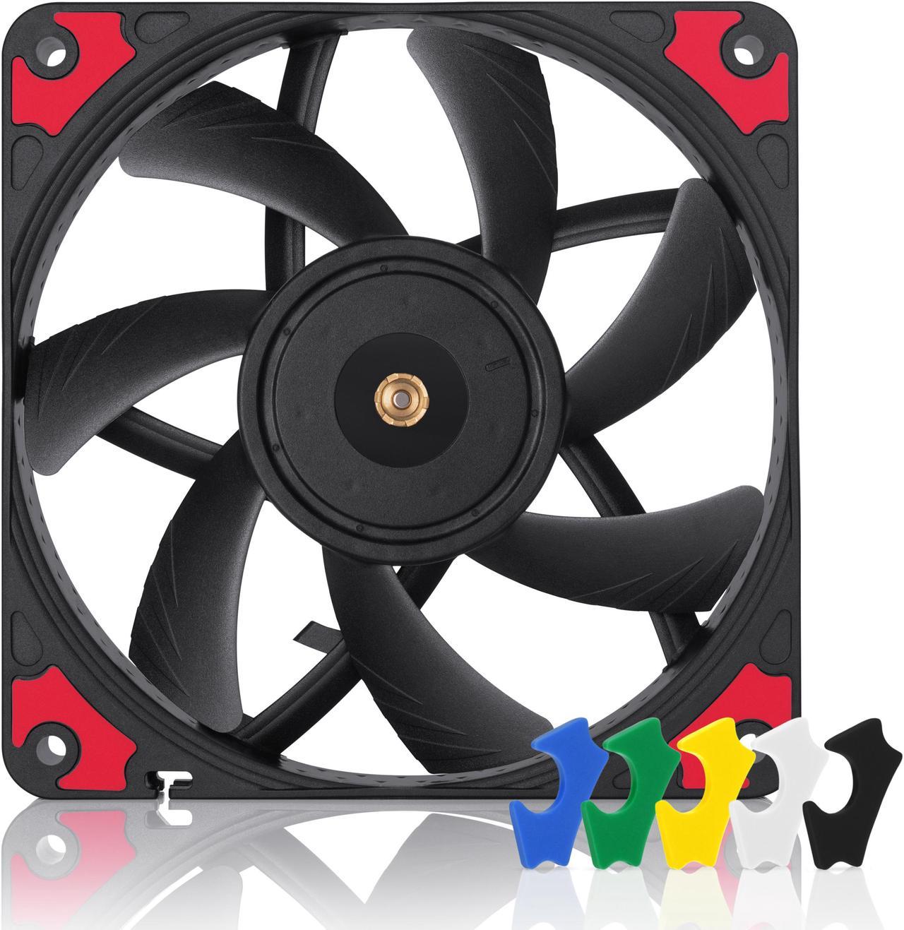 Noctua NF-A12x15 PWM chromax.black.swap, Premium Quiet Slim Fan, 4-Pin (120x15mm, Black)