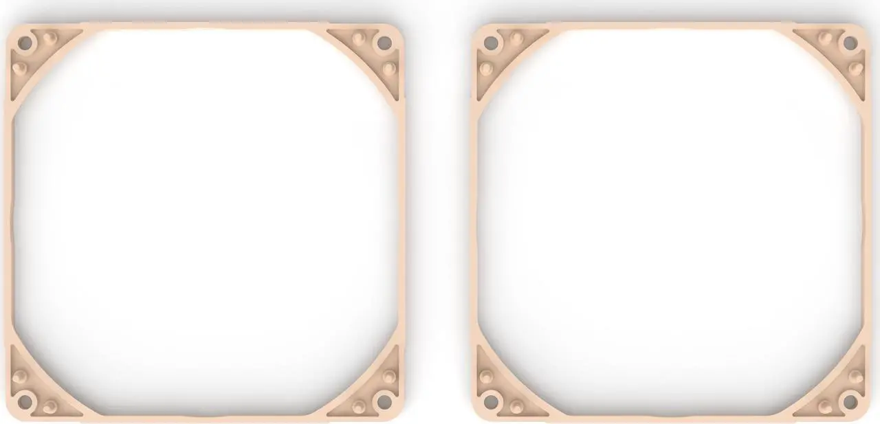 Alt view image 7 of 7 - Noctua NA-IS1-14 Sx2, Inlet Side Spacers for 140mm Fans