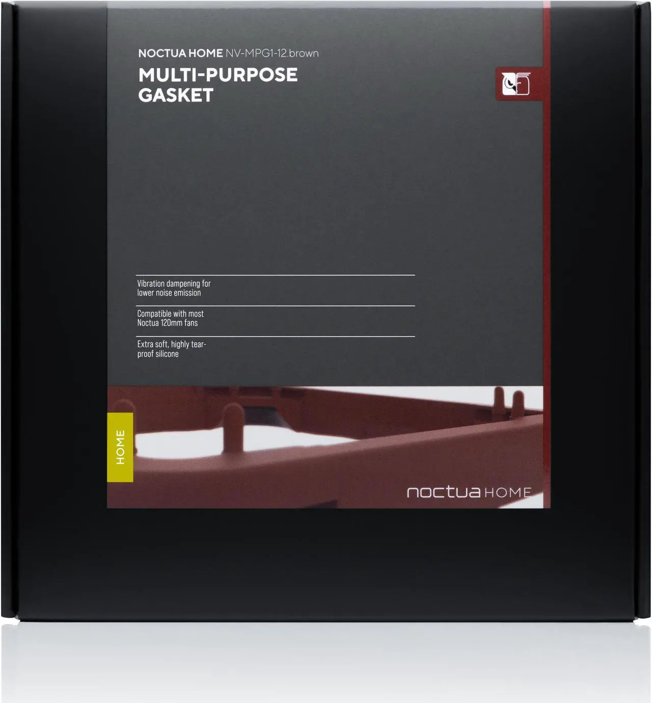 Alt view image 5 of 5 - Noctua NV-MPG1-12.brown, Multi-Purpose Gasket for 120mm Fans (Brown)
