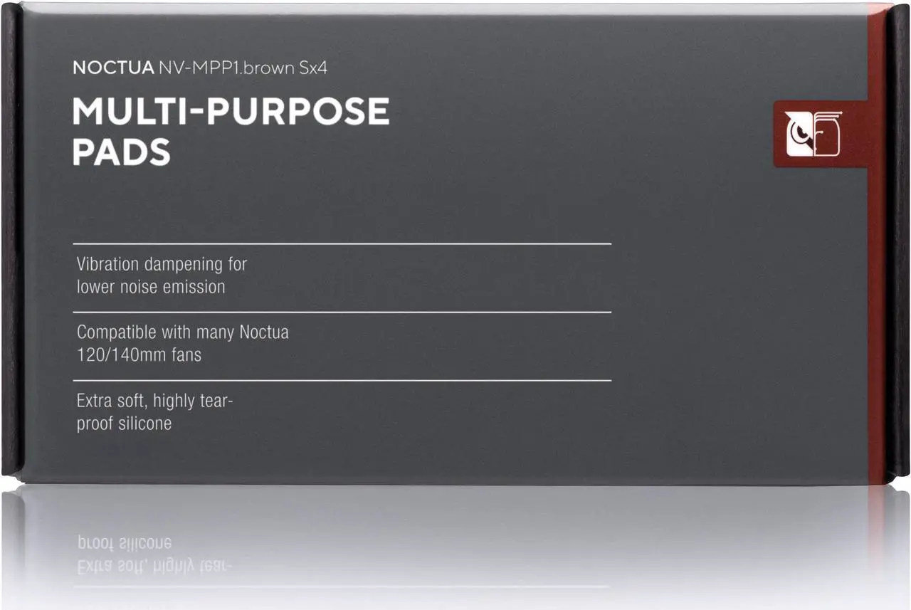 Alt view image 6 of 6 - Noctua NV-MPP1.brown Sx4, Multi-Purpose Pads for 120 & 140mm Fans (Brown)