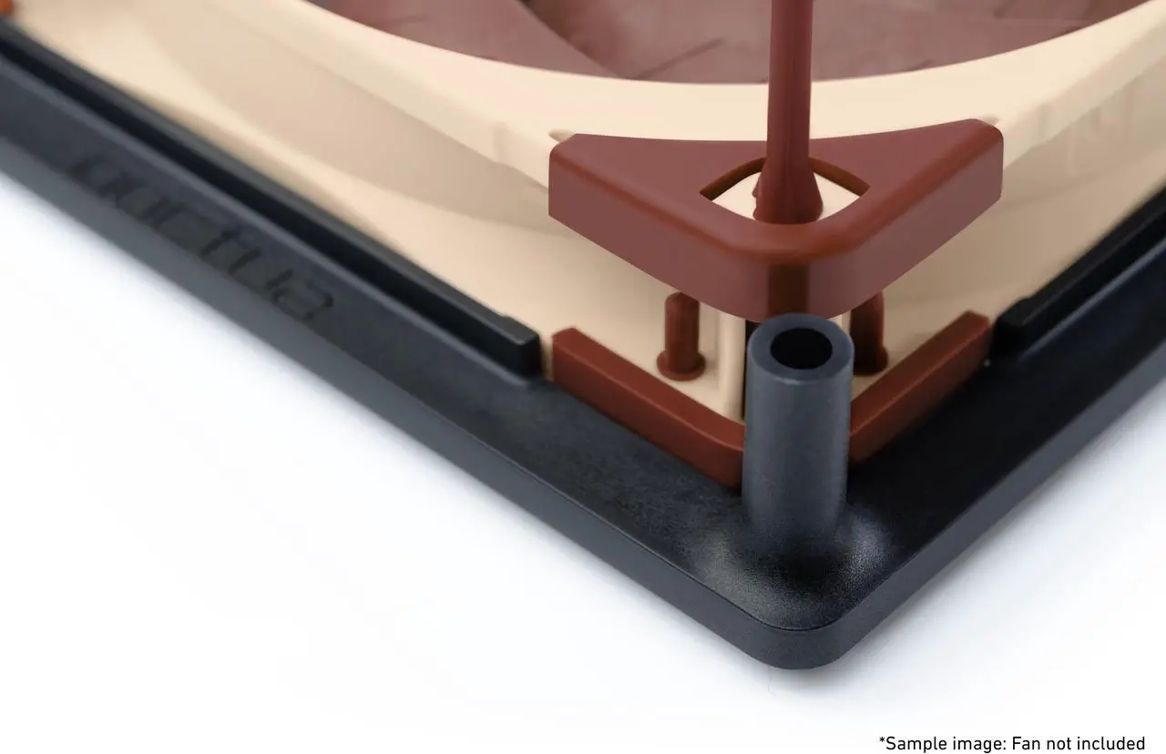 Alt view image 4 of 4 - Noctua NA-SFMA1, 140 to 120mm Fan Mounting Adaptors for Watercooling Radiators (2 pieces, Black)