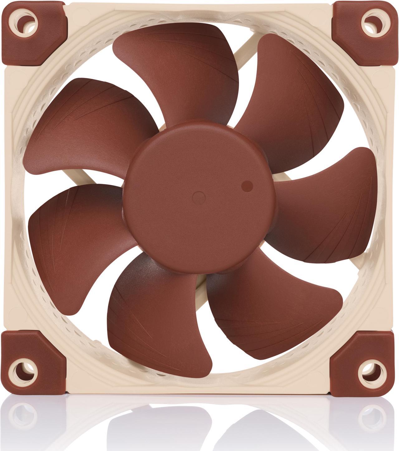 Alt view image 4 of 7 - Noctua NF-A8 5V, Premium Quiet Fan with USB Power Adaptor Cable, 3-Pin, 5V Version (80mm, Brown)