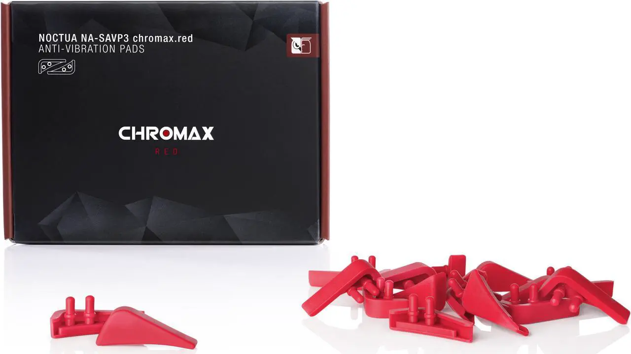 Alt view image 3 of 4 - Noctua NA-SAVP3 chromax.red, Anti-Vibration Pads for Noctua NF-A15 140mm Fans (16-pack, Red)