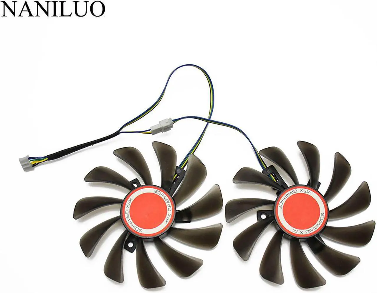 Main image of 2pcs/set 95MM FDC10U12S9-C CF1010U12S XFX RX580 GPU Cooler Cooling Fan  HIS RX 580 Grahics Card VGA Replacement
