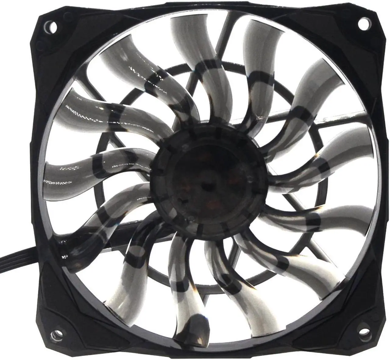 Alt view image 6 of 6 - 12015 Slim 15mm Thickness, Best for Small Case 120mm PWM Controlled Fan With De-vibration Rubber,Space saving, unique line design, quiet, ultra-thin 120*15mm SXD12015R12H