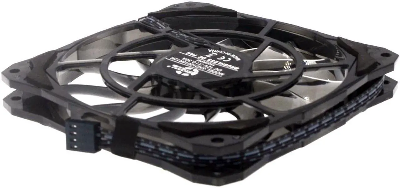 Alt view image 4 of 6 - 12015 Slim 15mm Thickness, Best for Small Case 120mm PWM Controlled Fan With De-vibration Rubber,Space saving, unique line design, quiet, ultra-thin 120*15mm SXD12015R12H