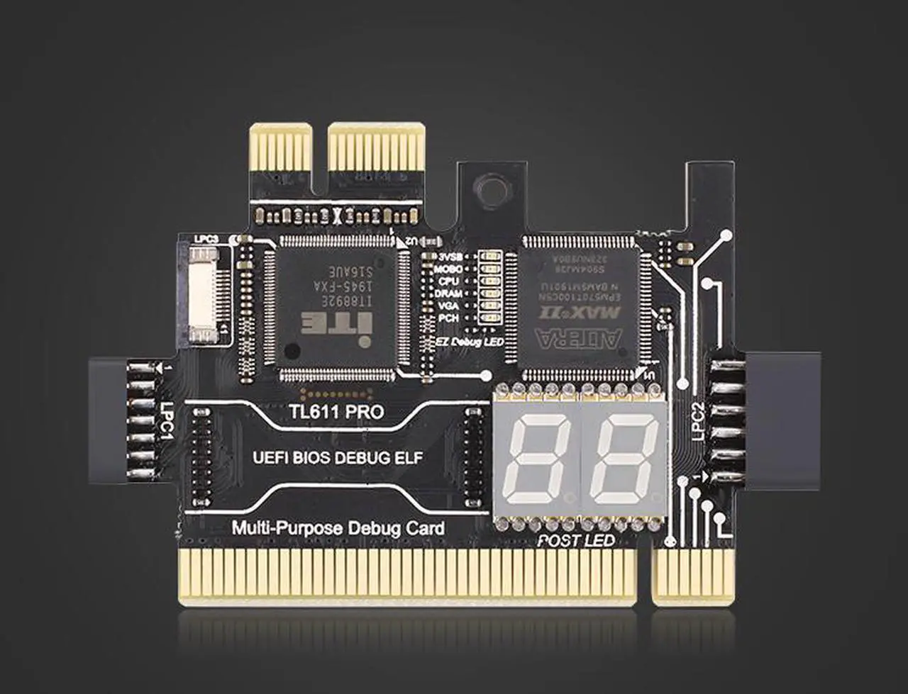 Alt view image 4 of 6 - TL611 Pro Universal Laptop and PC PCI PCI-E mini PCI-E LPC motherboard Diagnostic Analyzer Tester Debug Cards upgraded TL460S