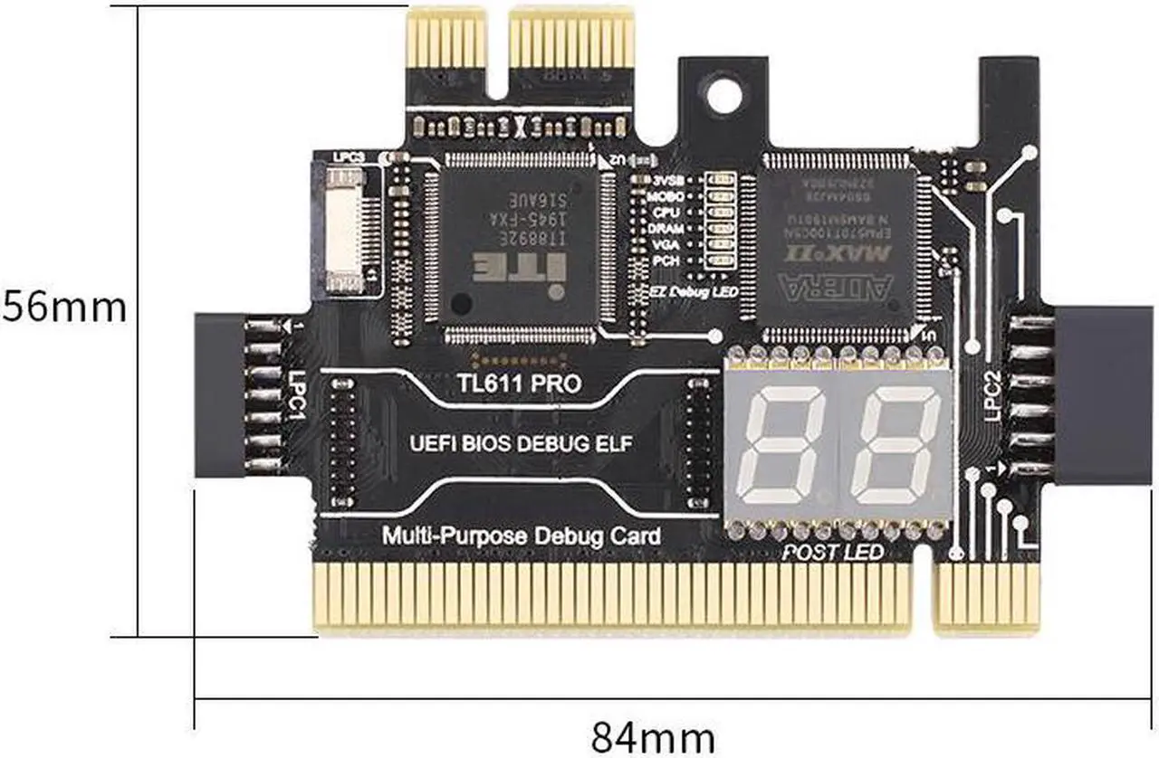 Main image of TL611 Pro Universal Laptop and PC PCI PCI-E mini PCI-E LPC motherboard Diagnostic Analyzer Tester Debug Cards upgraded TL460S