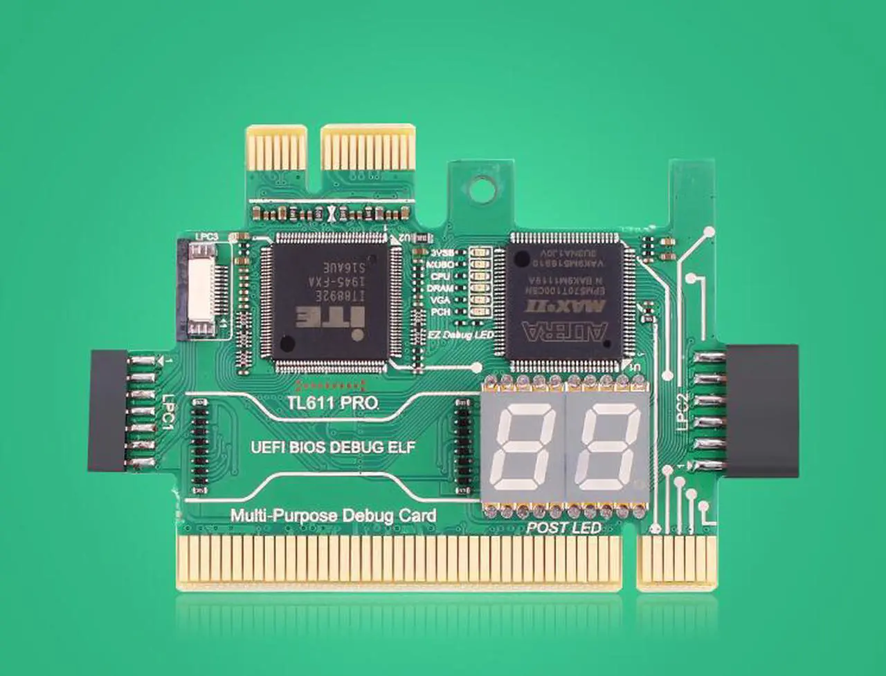Alt view image 3 of 6 - TL611 Pro Universal Laptop and PC PCI PCI-E mini PCI-E LPC motherboard Diagnostic Analyzer Tester Debug Cards upgraded TL460S