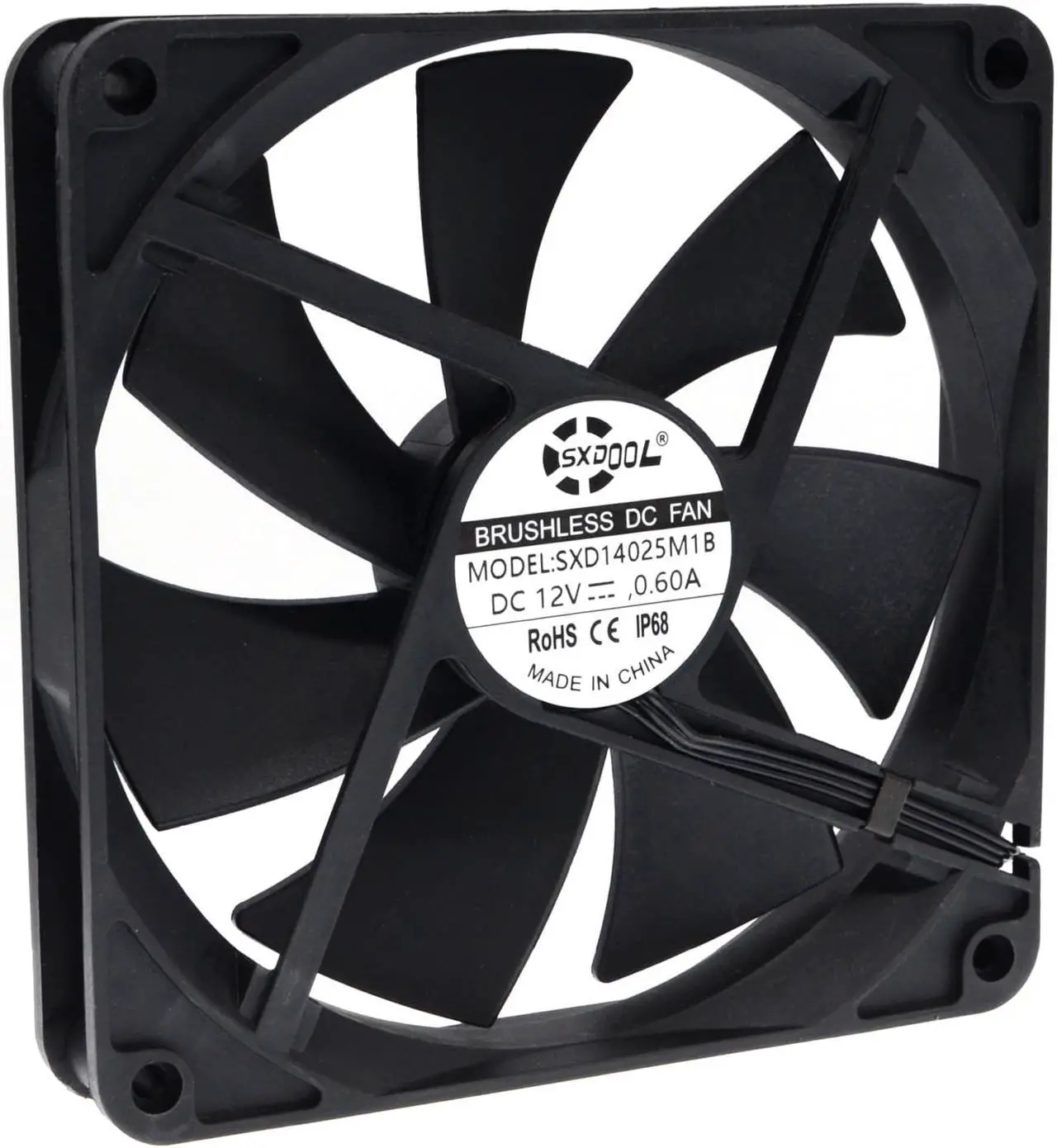 Alt view image 2 of 7 - 140mm 14cm Computer Case Cooling Fan PC Waterproof Dustproof,2900RPM 140X140X25mm Dual Ball 12V,High Speed IP68 Cooler SXDOOL SXD14025M1B